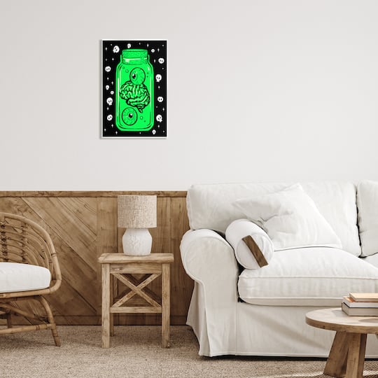Stupell Industries Spooky Specimen Jar Wall Plaque Art